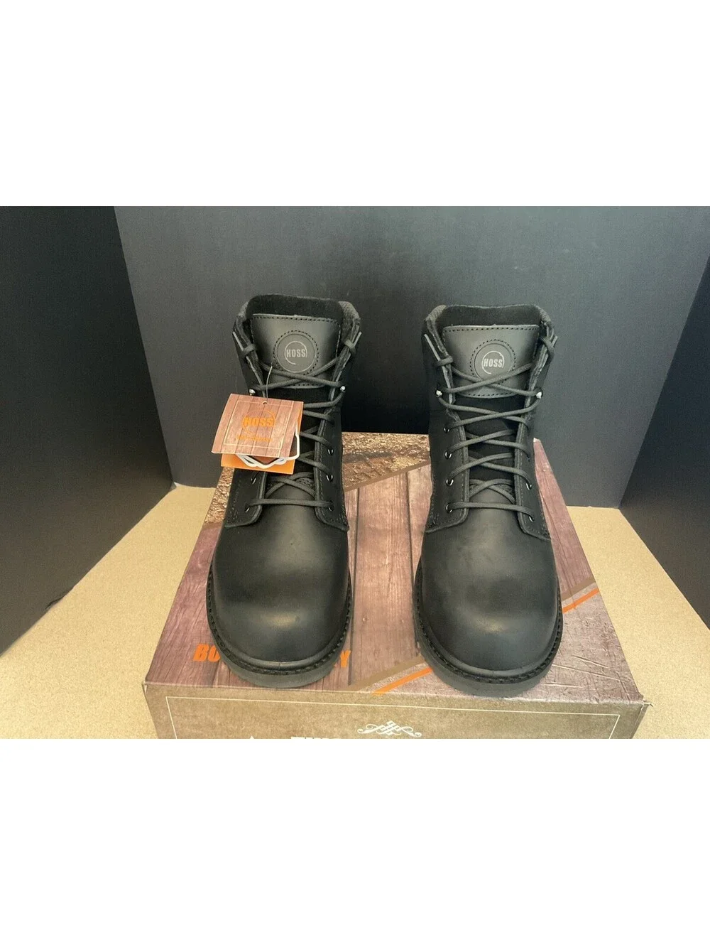 New! HOSS Boot Company Carson 6 Inch Comp Toe Work Boots. Size 10.5-6E Wide.